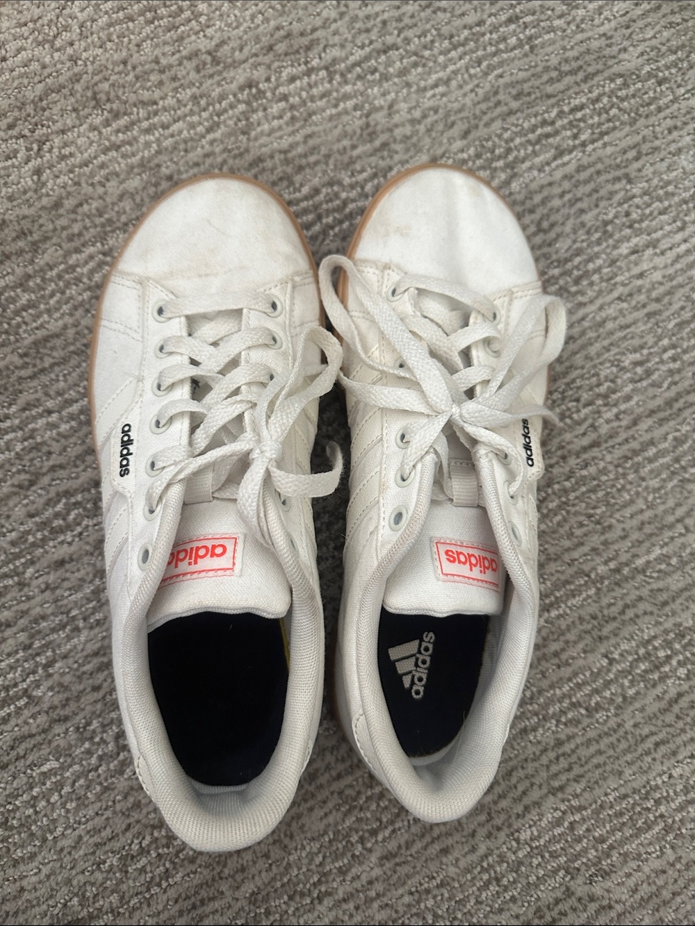 Adidas White Low-Top Sneakers